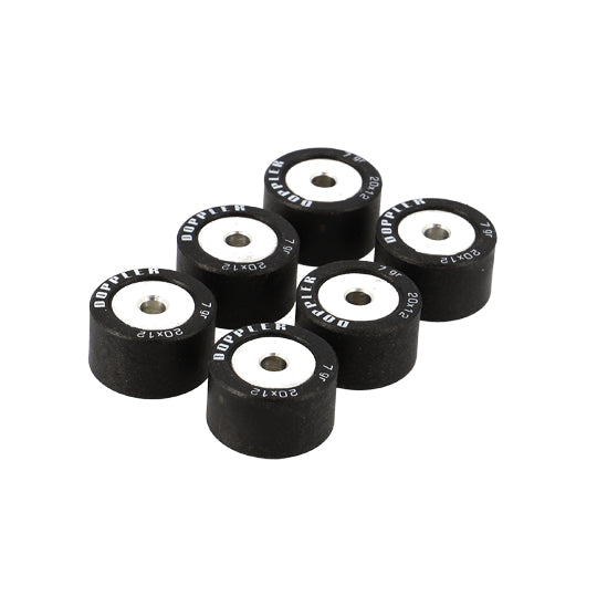 ROULEAU/GALET MAXI SCOOTER DOPPLER 20X12  8,0 G. (X6) ADAPT. 125 XMAX/MAJESTY/CYGNUS/FLAME