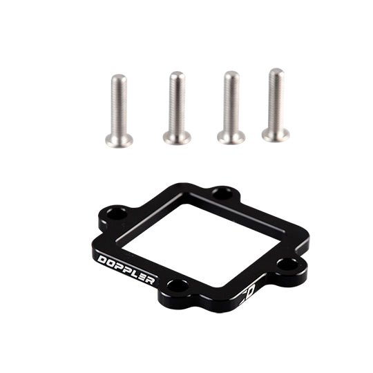CALE ADMISSION CLAPET SCOOTER DOPPLER ADAPT. NITRO/SR50/F12/OVETTO/NEOS 5MM ALU CNC - NOIR
