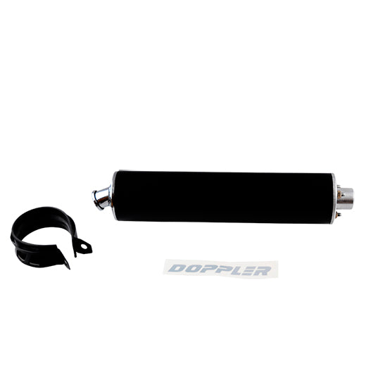 SILENCIEUX/CARTOUCHE MECABOITE DOPPLER ER1 NOIR MONTAGE TUBE D.20MM A EMMANCHER (+ COLLIER