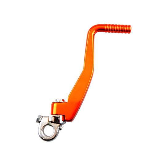 KICK DEMARRAGE MECABOITE TUN'R ADAPT. DERBI SENDA EURO2/EURO3/EURO4 NOIX ACIER/ALU ORANGE