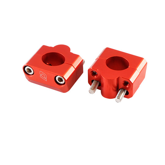 PONTET REHAUSSE GUIDON MECABOITE/MOTO DOPPLER ALU ROUGE GUIDON 28.6MM (CROSS/ENDURO) (X2)