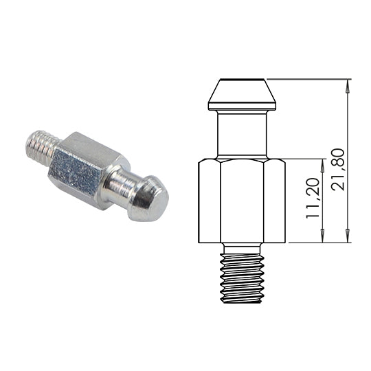 PION METAL POMPE A EAU SCOOTER TOP PERF. TYPE ORIGINE ADAPT. NITRO/AEROX/MACH G/SR50 LONG