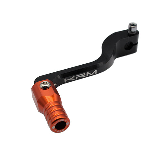 SELECTEUR VITESSE KRM ADAPT. DERBI SENDA ALU NOIR/ORANGE (REPLIABLE)