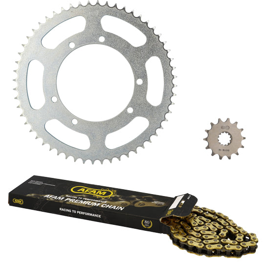 KIT CHAINE AFAM ADAPT. YAMAHA XJR 1300 2002-2003 18X39 112M (DEMULT. ORIGINE)