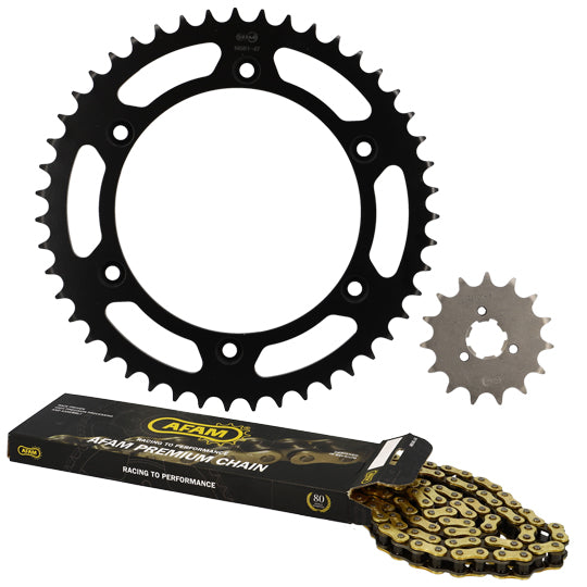 KIT CHAINE AFAM ADAPT. SUZUKI DR 800 S 1991-1993 15X47 116M (DEMULT. ORIGINE)