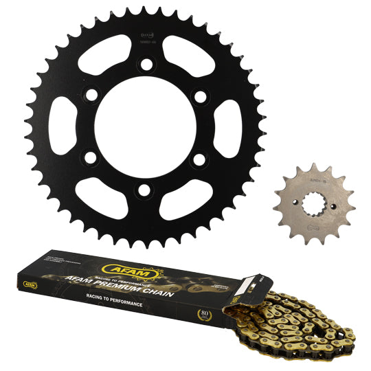 KIT CHAINE AFAM ADAPT. DUCATI 600 MONSTER 1998-2001 15X46 102M (DEMULT. ORIGINE)