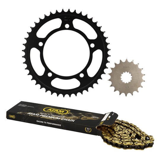 KIT CHAINE AFAM ADAPT. TRIUMPH 1050 TIGER 2007-2013 18X44 114M (DEMULT. ORIGINE)
