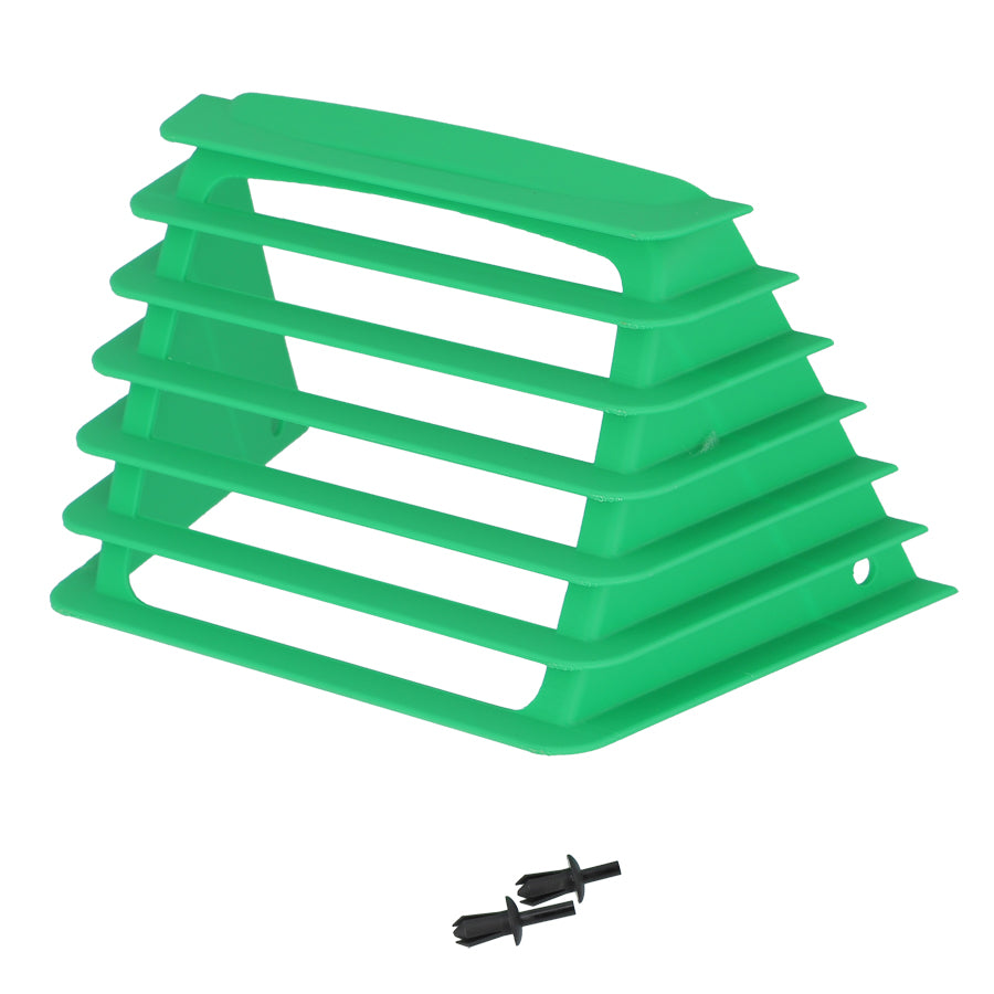 GRILLE CASQUETTE DE PHARE CYCLO ADAPT. PEUGEOT 103  RCX/SPX/SP2/FXR VERT