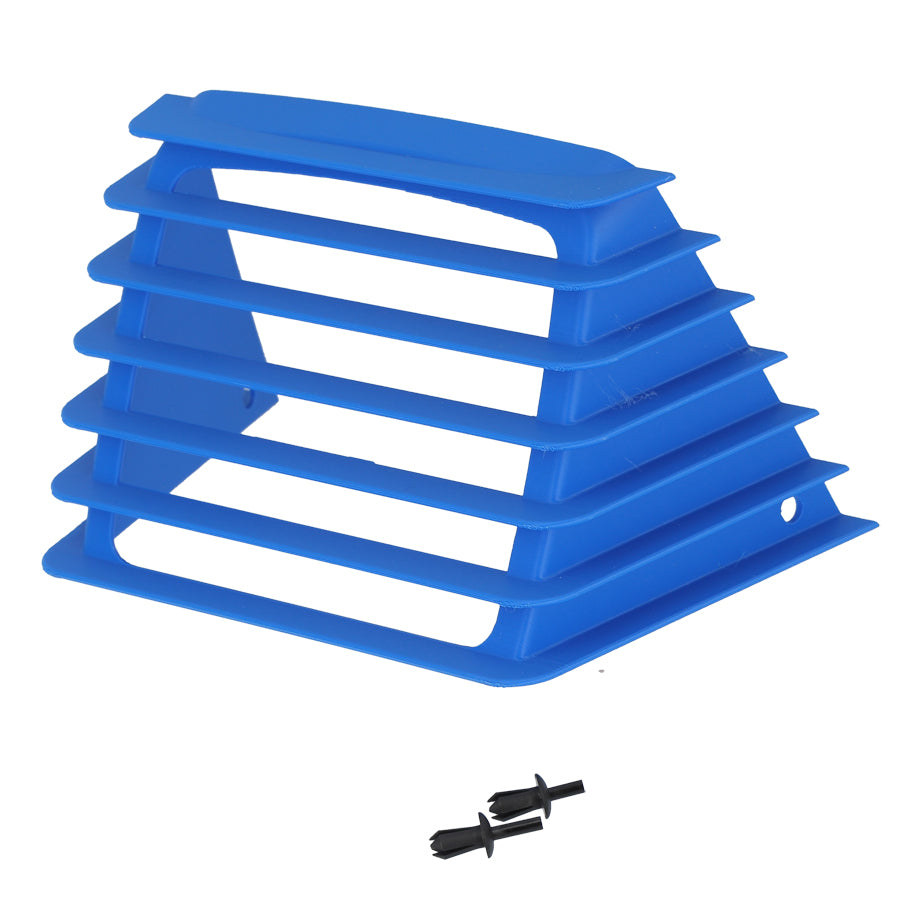 GRILLE CASQUETTE DE PHARE CYCLO ADAPT. PEUGEOT 103  RCX/SPX/SP2/FXR BLEU