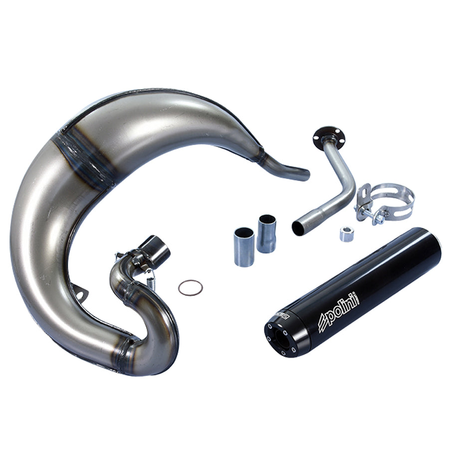 POT MECABOITE POLINI FOR RACE 2 ADAPT. RIEJU MRT / PRO / SM SIL ALU NOIR - HAUT DROIT